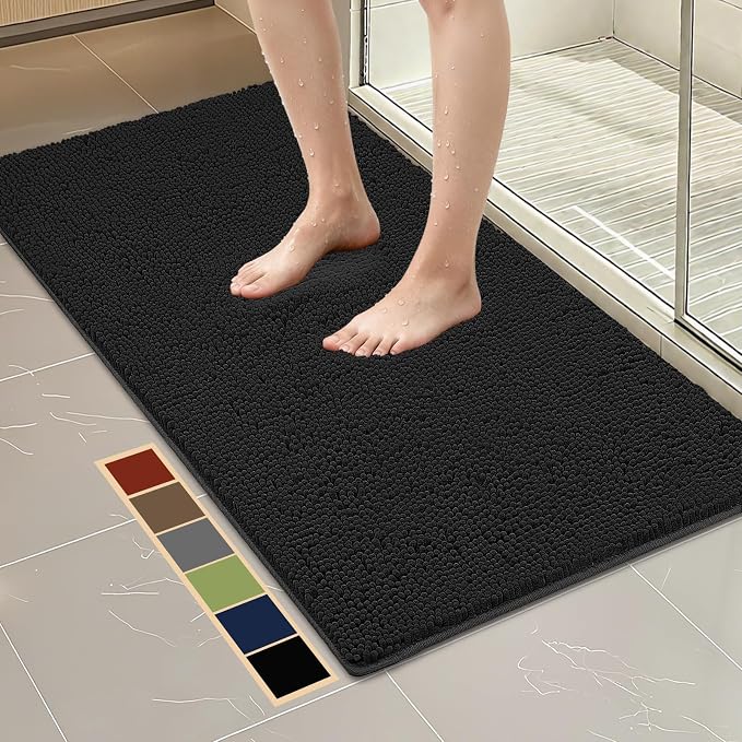 Bcoimo 48"×24" Absorbent Bath Mat, Non-Slip by Bcoimo