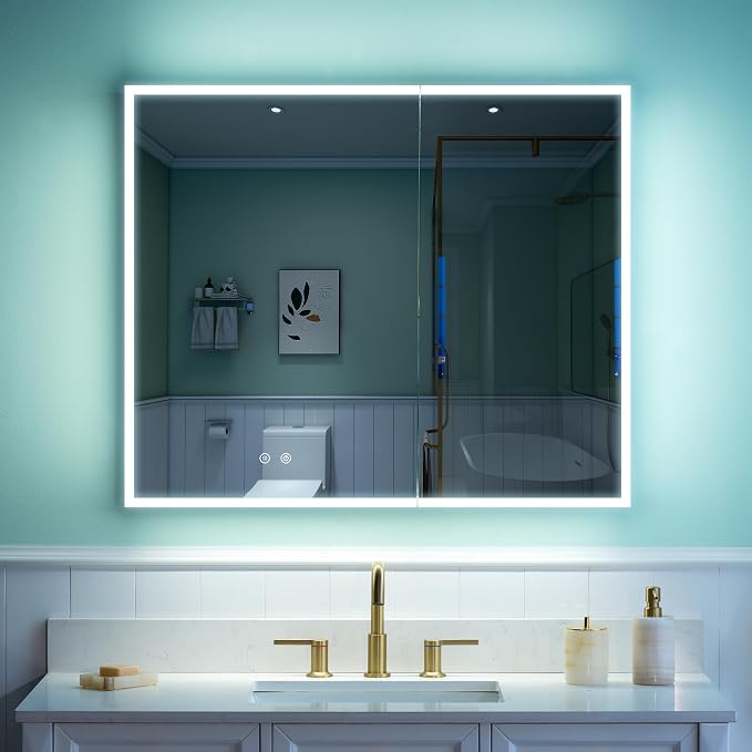 WELLFOR 36" X 30" Medicine Cabinet - Image 4