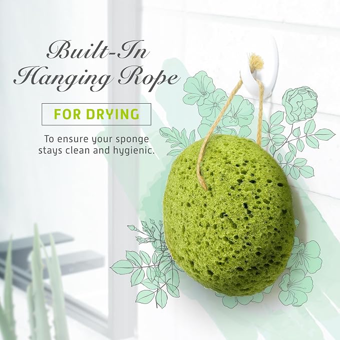 Spongentle Deep Cleansing Body Loofah Sponge, Natural Colors, - Image 7
