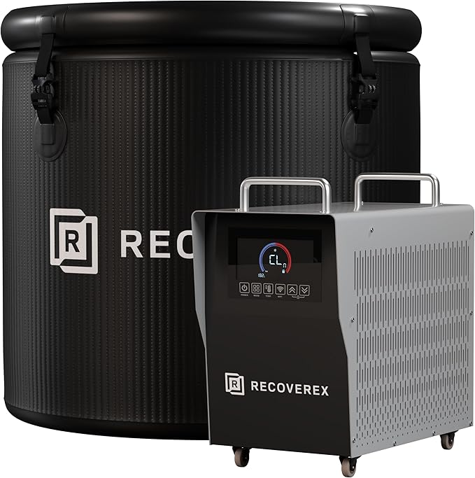 Cold Plunge Tub, 88 Gallon, 0.8 Horsepower – Heavy-Duty Ice Bath Tub by Recoverex