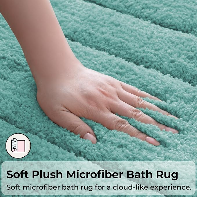 GRANNY SAYS Bathroom Rugs Sets 2 Piece, Soft Absorbent Microfiber Bath Mats - Image 6