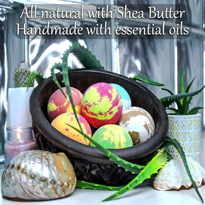 Bath Bombs for Men, Gift Set of 18 Scented Organic Handmade Bath Bombs of 2.5 oz - Image 8