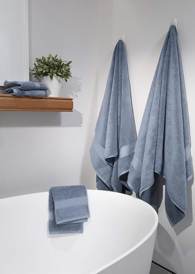 Fabdreams 100% Organic Cotton Bath Sheet Set of 2 700 GSM Oversized Towels - Image 5
