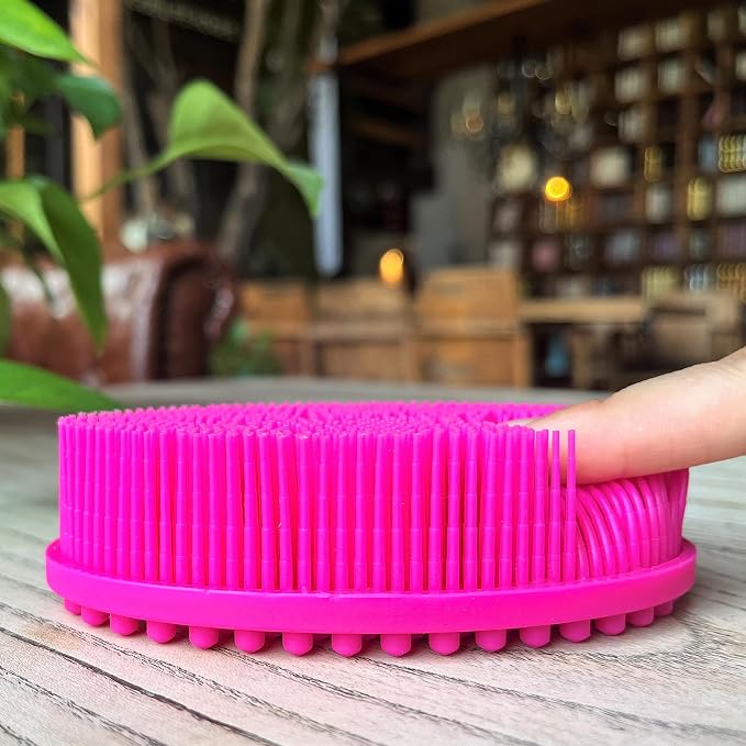 Premium Sensory Brush for Kids or Autism, Soft Silicone Body Scrubber, 2 in 1 by PENEPICO-SIMPLELIFE