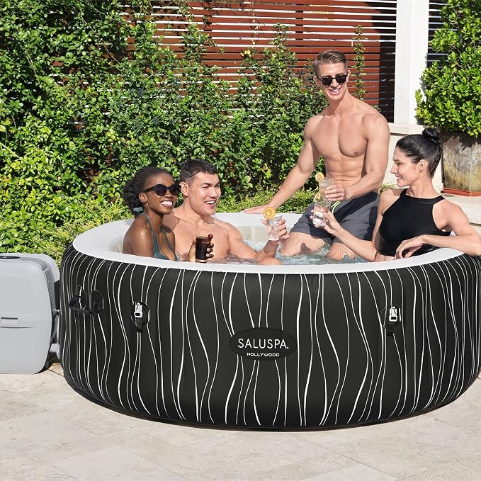 Bestway SaluSpa Hollywood EnergySense Luxe AirJet Round Inflatable 4 to 6 Adult - Image 9