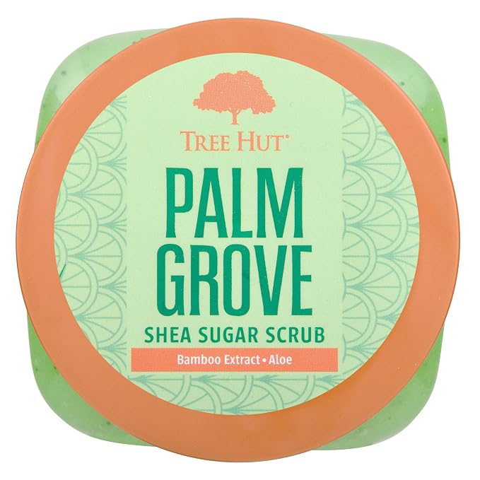 Tree Hut Palm Grove Shea Sugar Scrub, Exfoliating, Hydrating & Moisturizing - Image 2