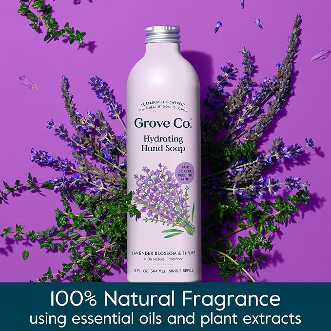 Grove Co. Hydrating Gel Hand Soap Refills Plastic-Free Liquid Hands Cleaner - Image 4