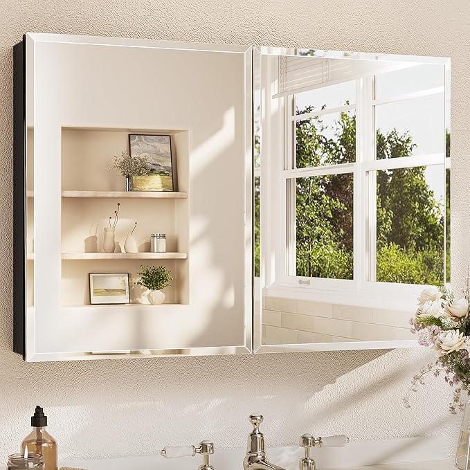 TETOTE 36 x 24 Bathroom Vanity Mirror Cabinet by TETOTE