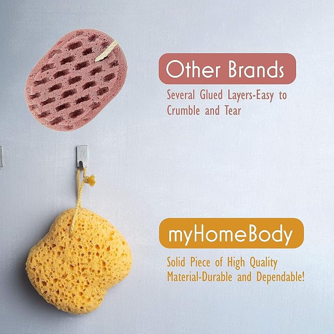 myHomeBody Bath Sponge, Foam Loofah, Body Scrubber - Image 8