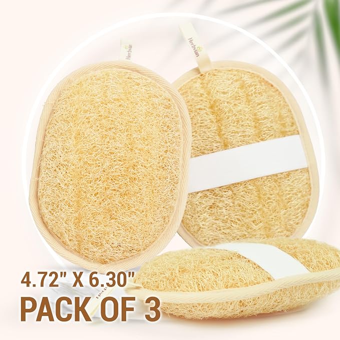 Vietnamese Natural Loofah Exfoliating Body Scrubber Pads, 100% Plant-Based - Image 7