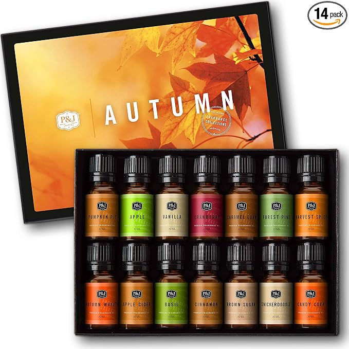 P&J Trading Fragrance Oil Autumn Set of 14 Fragrance Oils by PJTrading