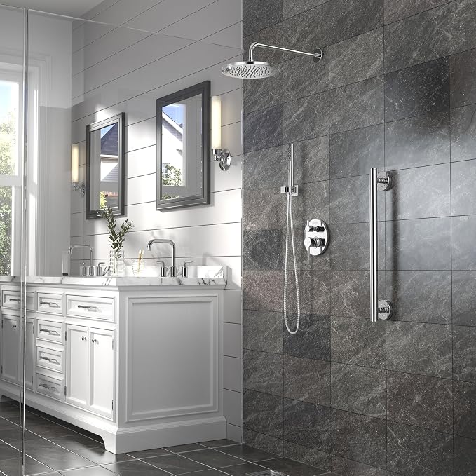 Lava Odoro Modern 2-Setting Round Rain Shower System - Image 9