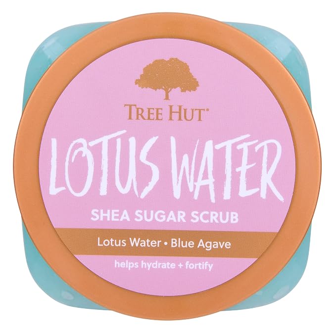 Tree Hut Lotus Water Shea Sugar Scrub, Exfoliating, Hydrating & Moisturizing - Image 2