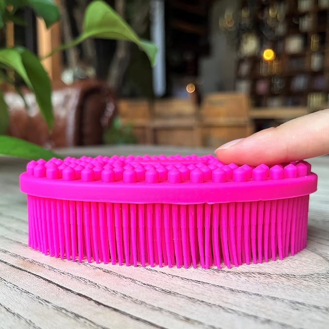 Premium Sensory Brush for Kids or Autism, Soft Silicone Body Scrubber, 2 in 1 - Image 2