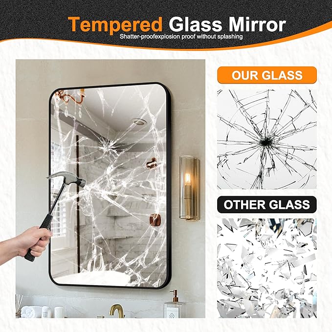 Delma Bathroom Vanity Mirror, High-Definition Bathroom Mirror, Versatile - Image 5