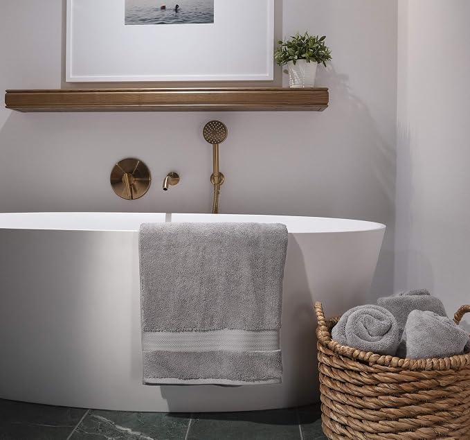 Fabdreams 100% Organic Cotton Bath Sheet Set of 2 700 GSM Oversized Towels - Image 7