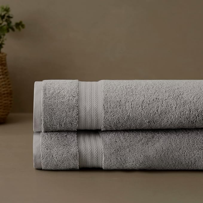 Fabdreams 100% Organic Cotton Bath Sheet Set of 2 700 GSM Oversized Towels by Fabdreams
