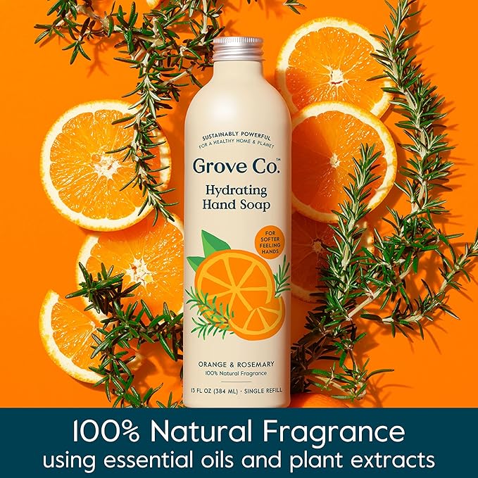 Grove Co. Hydrating Gel Hand Soap Refills Plastic-Free Liquid Hand Soap Refill - Image 4