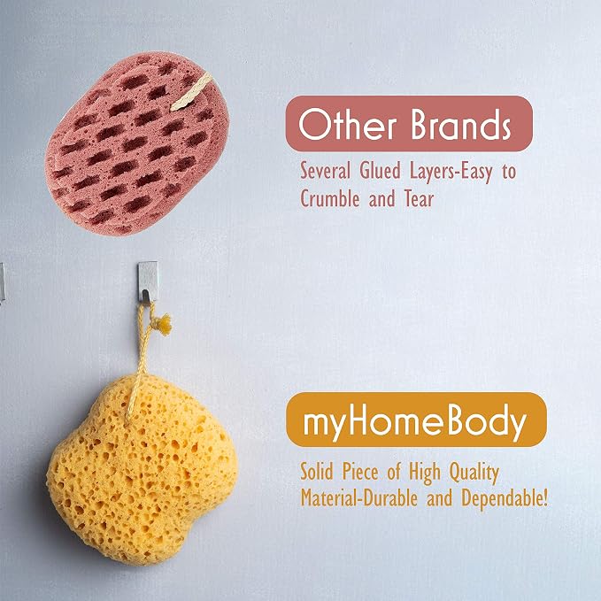myHomeBody Bath Sponge, Foam Loofah, Body Scrubber - Image 7