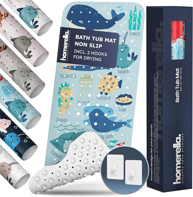 Bath Tub Mat Non Slip Anti Mold by Homerella