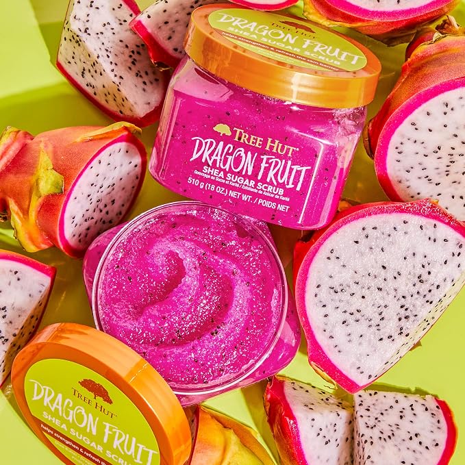 Tree Hut Dragon Fruit Shea Sugar Scrub, Exfoliating, Hydrating & Moisturizing - Image 8