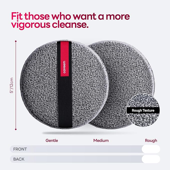 Exfoliating Body Scrubber, Extra Rough Shower Exfoliator Sponge, Body - Image 3