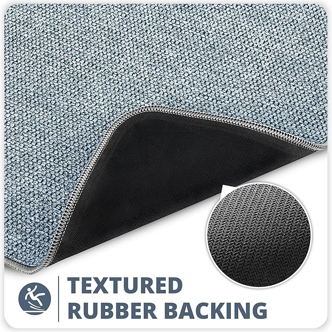 Toilet Rugs U Shaped Bathroom Rug, Machine Washable Non Slip Quick Dry Super - Image 4