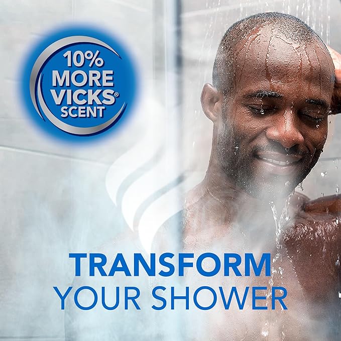 Vicks, VapoShower Plus, Shower Steamers, Eucalyptus Shower Steamer & Menthol - Image 3