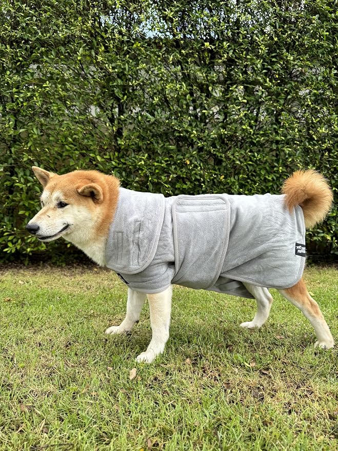Tuff Pupper Fast Drying Dog Bath Robe | 800 GSM Plush Dog Towel - Image 8