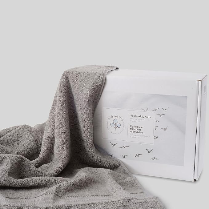 Fabdreams 100% Organic Cotton Bath Sheet Set of 2 700 GSM Oversized Towels - Image 4