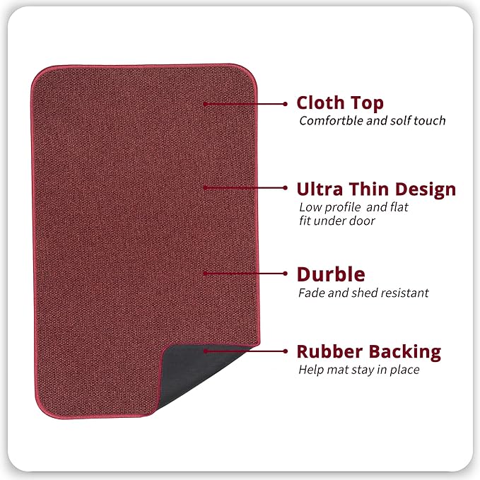 Christmas Bath Mat, Ultra Thin Bathroom Rugs, Bath Mats - Image 2