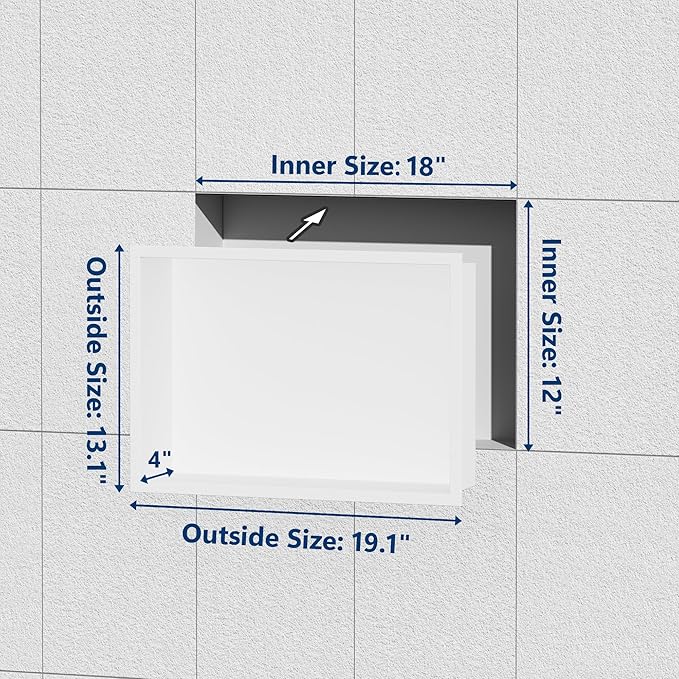 Neodrain 18X12Inch Shower Niche - Image 3